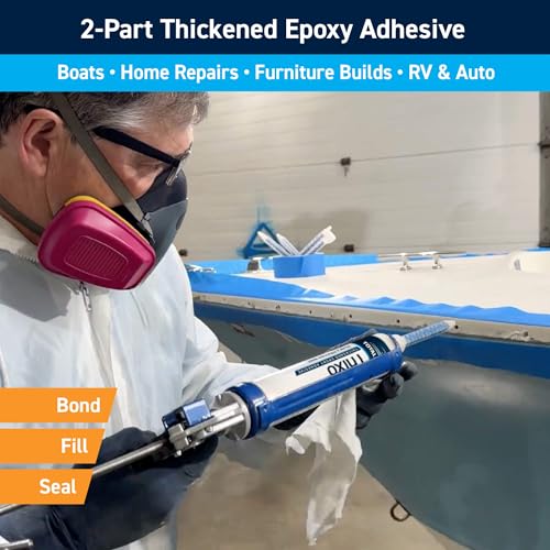 TotalBoat Thixo Structural Marine Epoxy Glue - 185ml Tube with Mixing Tips - size: Single Cartridge
