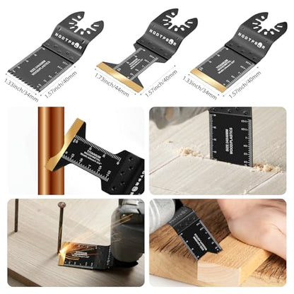 54 PCS Oscillating Saw Blades Multitool Blades Professional Universal Wood - size: 54PCS