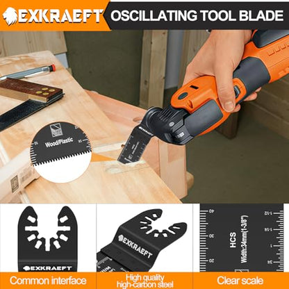 110 PCS Titanium Multitool Blades,Professional Oscillating Tool Blade
