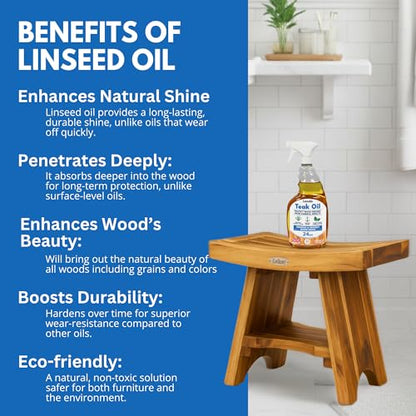 EcoDecors Teak Oil Spray 2 Pack, 48 oz Wood Conditioner & Protectant - style: Teak Oil 2 Pack