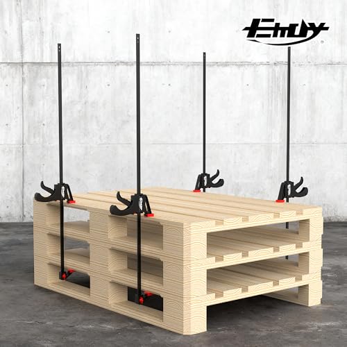 36" Bar Clamps for Woodworking 2-Pack, One-Handed Clamp/Spreader, Light-Duty Quick-Change F Clamp with 130 LBS Load Limit, Ideal for Woodworking/Carpentry/Home Improvement/DIY