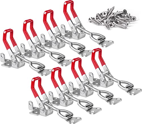 Vicuna R 8 Pack Heavy Duty Toggle Latch Clamp 4002, Adjustable Pull Latch - style: 4002-8PK