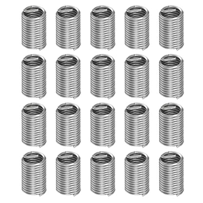 HARFINGTON 20pcs Wire Thread Inserts M6 x 1 3D 304 Stainless Steel Helical Coiled Wire Threaded Sleeve - size: M6 x 1