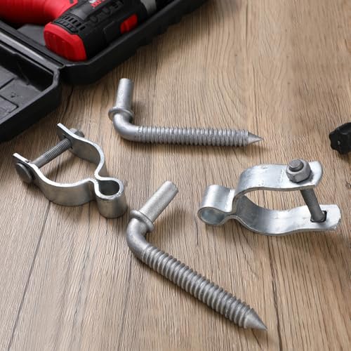 MorningRo 8 Pcs Farm Gate Hinge Set, 5/8'' x 2'' Gate Hinge - size: 2 Inch