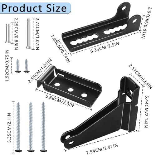 Reinforced Storm Door Closer Bracket, Screen Door Closer Replacement Part, Compatible with Andersen, Emco, Larson,Pella,40201 Door Repair Kit, for Wind Protection and Protecting Doors (Black) - style: Black