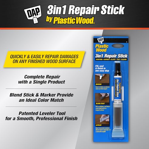 DAP Plastic Wood 3 in 1 Repair Stick, Perfect Brown (7079804090)