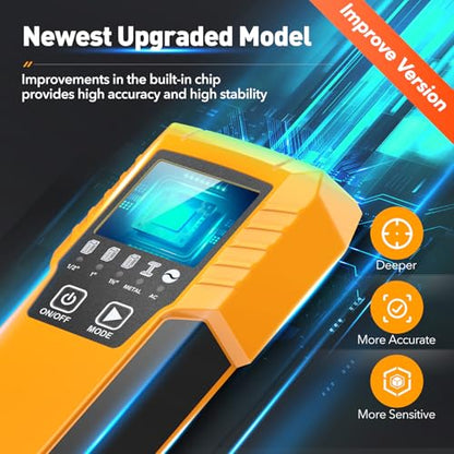 Electronic Stud Finder Wall Scanner with Live Wire Warning and LCD Display