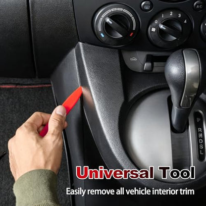 Keze 8 Pcs Auto Trim Removal Tool Kit - Red - color: Red-8 Trim Removal Tool Set