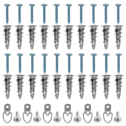 #8 Self Drilling Hollow Metal Stud Wall Anchors with Screw Kit for Drywall