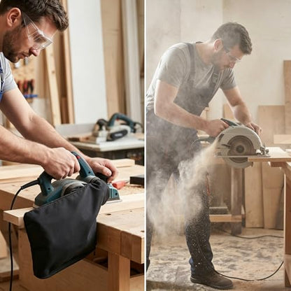 2 PCS Miter Saw Dust Cover Bag with Zipper and Wired, Universal Dust Collector Bags Adjustable Stand Cover Bag for Table Saw, Belt Sander, Edge Planer, Diagonal Saws