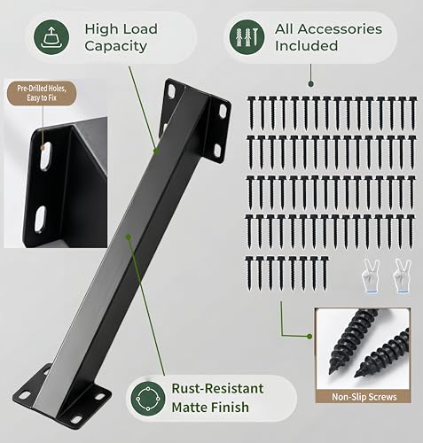 Heavy Duty Pergola Brackets Kit-8PC 45° Angle Support Brackets