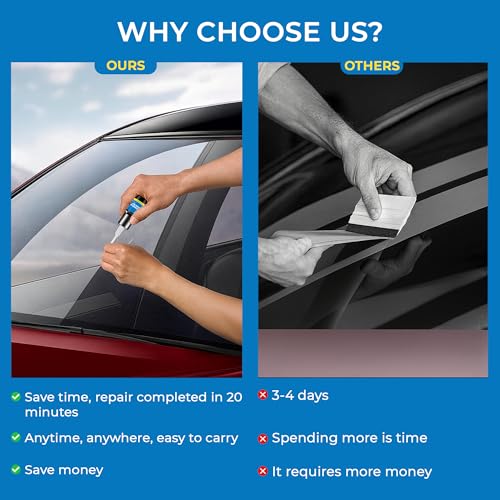 Windshield Crack Repair Kit 3 Bottles Nano Quick and Efficiency Glass Repair Liquid for Cracks Glass Fixing Chips,Bullseye, Star-Shaped,Windshield Scratch Remover
