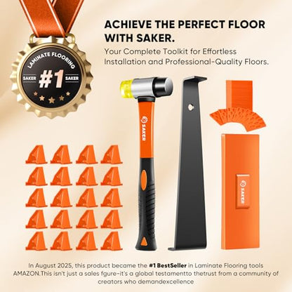 Saker Laminate Flooring Tools, 63-Piece Wood Flooring Installation Kit