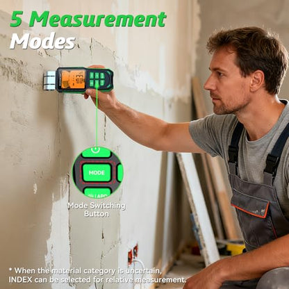 RDINSCOS Pinless Moisture Meter Non-Invasive Digital Moisture Detector - size: Big