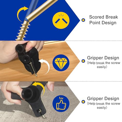 Squeaky Floor Repair Kit, Contains 5 Tools and 100 Screws - color: Contains 100 Screws