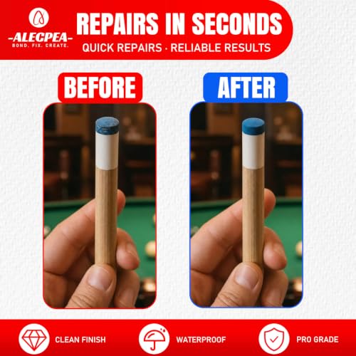 ALECPEA Pool Cue Tip Glue, 20g Thin Billiard Cue Repair Adhesive - color: Pool Cue Tip Glue