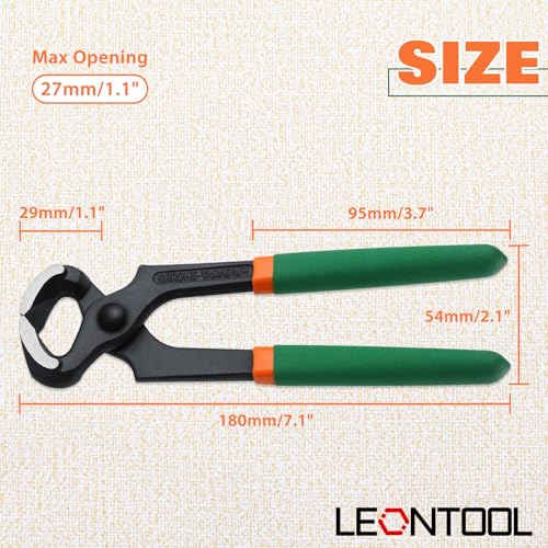 End Cutting Pliers 7 Inches PVC Handle Nail Puller Pincer for Women Wire Cutting, Shoe Heel Repair - style: 7" End Cutting Pliers
