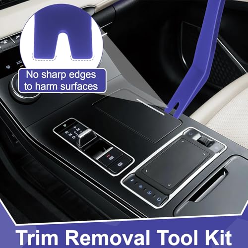 BFXM 9PCS Auto Trim Removal Tool kit, Clip Pry Tools Kit No Scratch - color: Blue * 9PCS