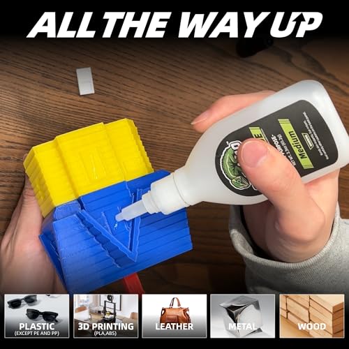 Medium Super CA Glue Kit 4.6 oz, All Purpose Clear Superglue for Ceramic Metal Plastic Wood 3D Printing, Strong Instant Cyanoacrylate Adhesive for DIY Craft Hobby Model Aquarium Leather Glass Rubber - size: 4 oz., style: MEDIUM VISCOSITY