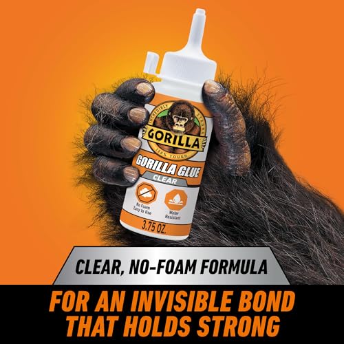 Gorilla Clear Glue, All Purpose, Polyurethane, 3.75 oz Bottle, 2-Pack - size: Bottle 3.75oz, style: Bottle 2 Pack