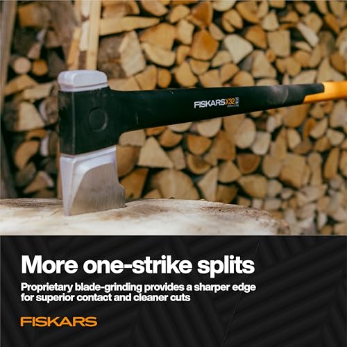 Fiskars X32 Splitting Axe 32", Splitter for Large Wood Logs & Firewood - style: 32" Splitting Axe