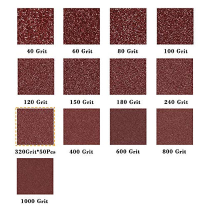 SPEEDWOX 50 Pcs Triangle Sanding Pads Hook and Loop 320 Grit Oscillating Sanding Pad 90mm 6 Holes Fit 3-1/2 Inches Oscillating Multi Tool Detail Sander Sandpaper Triangle Sanding Discs Sanding Tool - style: 320 Grit