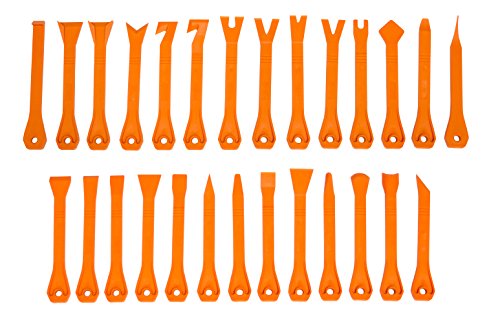Lisle 68740 27 piece Trim Removal Master Set, Orange