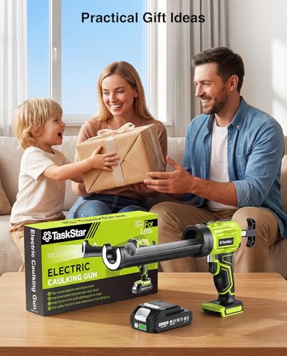 Taskstar Cordless Caulking Gun Compatible with Makita 18V Battery10-10.5 Oz - size: Brushed Motor +1 Battery