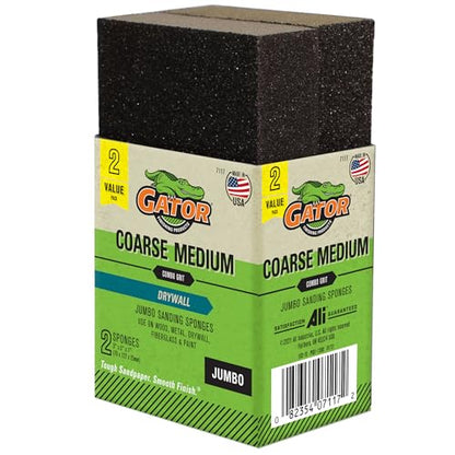 Gator Multi-Surface Sanding Sponge, Coarse/Medium Grit