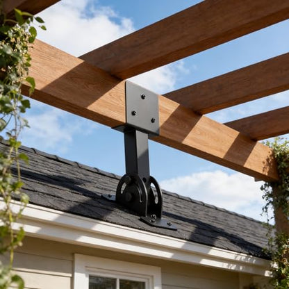 4 Pcs 2“x 4”Heavy Duty Roof Riser Brackets Kit - color: Black -2×4, size: Set 4