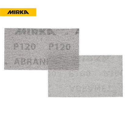 Mirka Abranet 2.75x5 Inch 120 Grit Mesh Sanding Sheets Hook & Loop, 50 Pack - size: Grit 120