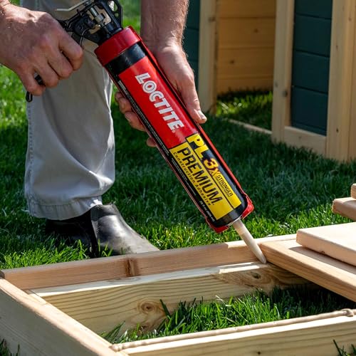 Loctite PL Premium Polyurethane Construction Adhesive, 10 fl oz Cartridge, 12 Pack - Versatile Construction Glue for Wood, Concrete, Stone, Metal & More - size: 12 Pack