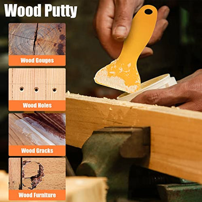 Deuvuo Wood Filler, Wood Putty Filler White - Our Wood Grain Filler Offers a Quick and Lasting Fix for Any Damage or Flaw - Paintable, Stainable, Sandable & Quick Drying - 9.87 Ounce - color: 9.87oz White