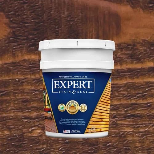 Expert Stain & Seal Semi-Transparent 5 Gallon Pail (Chestnut) - color: Chestnut