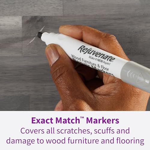 Rejuvenate Exact Match Wood Furniture & Floor Repair Markers 6 Ct, White - size: White/Gray (Pack of 1)