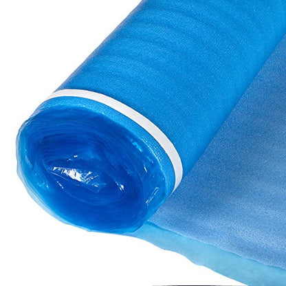 3in1 Vapor Barrier Flooring Underlayment w/Overlap and pre-Attached Tape Strip - Bestlaminate- 2mm - 500sq.ft (Bundle 5 Rolls Each 100 sg.ft.)