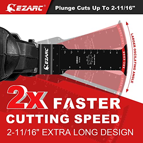 EZARC Arc Edge Bi-Metal Oscillating Saw Blades, Extra-Long, 5-Pack - style: Extra Long 5PCS