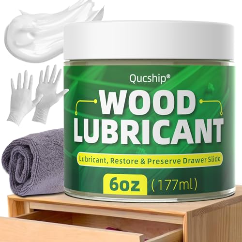 Wood Wax, 6 oz Paste Wax, Smooths Sticking Drawers and Doors