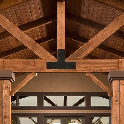 T Post Bracket 2pcs,12x8 Flat Mending Plate,T Shape Brackets - style: T-shape(12X8)