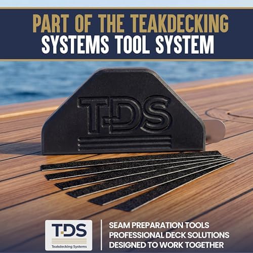 Teakdecking Systems (TDS) Seam Sander Kit - Adjustable Deck Sander 6 Strips - size: 6 Sandpaper Strips