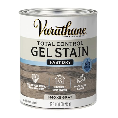 Varathane Total Control Smoke Gray Gel Stain - color: Smoke Gray, size: Quart (Pack of 1)