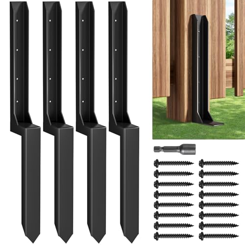 Fence Post Repair Kit，(One-Piece 33.7",4 pcs) - size: One-Piece (33.7")