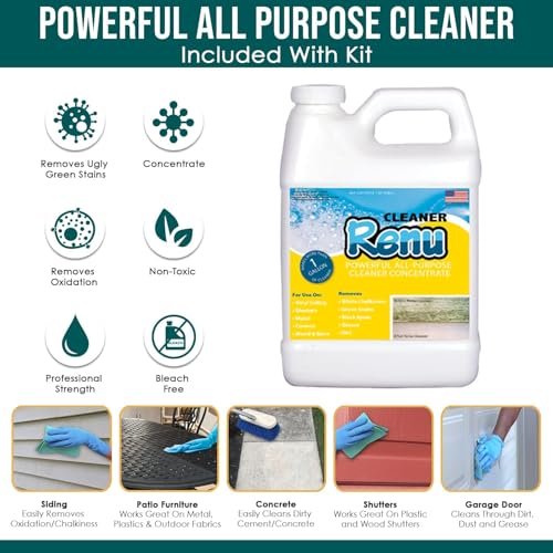 Premium Shutter Restorer & Cleaner kit | Lasts 10+ Yrs. | Quart Kit - size: Quart Kit / 32 Fl Oz (Pack of 1)