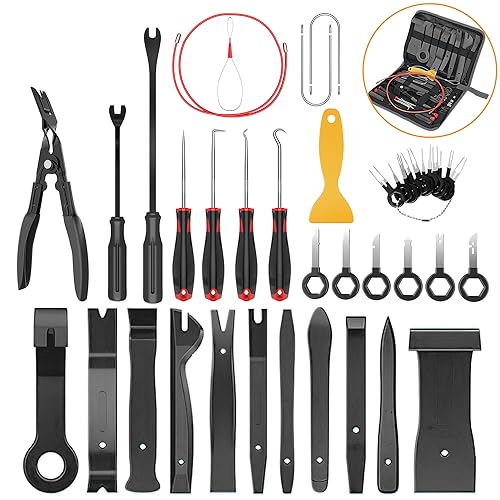 GOOACC 40Pcs Trim Removal Tool Black - color: Black