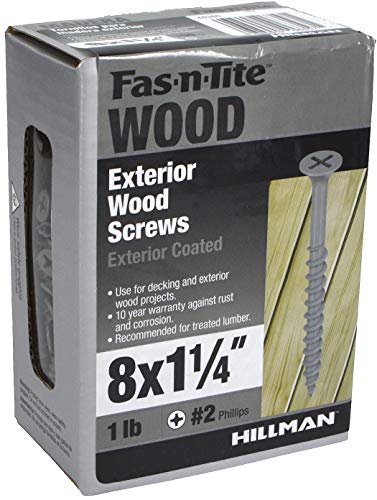Gray Epoxy Exterior Wood & Deck Screws #8 x 1-1/4", 181 Pk