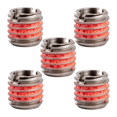 E-Z LOK Thread Insert, 0.375-16 Internal, 0.5625-12 External, 5 ct - size: 3/8"-16 IT, 9/16"-12 ET, 0.515" L, style: Pack of 5