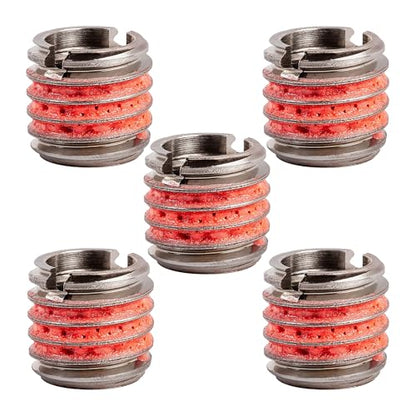 E-Z LOK Thread Insert, 0.375-16 Internal, 0.5625-12 External, 5 ct - size: 3/8"-16 IT, 9/16"-12 ET, 0.515" L, style: Pack of 5