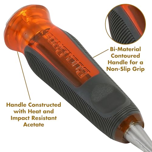 Buck Bros. 74817 1-1/4 Inch Wood Chisel, Full Tang Wood Carving Tools, Woodworking Tools for Carpentry, Trim Work, and DIY Projects, Hardened Steel Blade, Beveled Edge, Durable Non-Slip Handle - size: 1-1/4 Inch