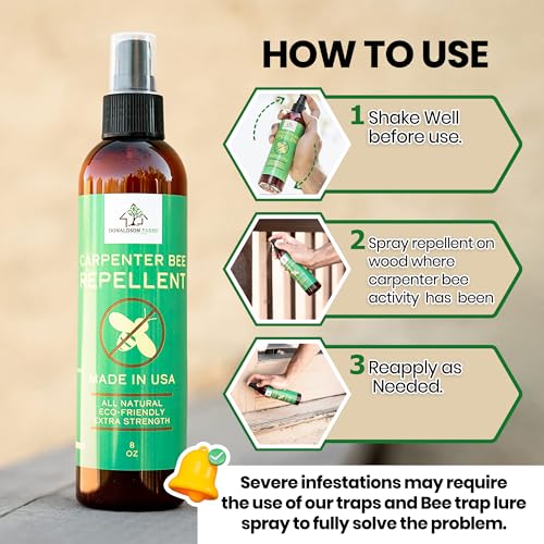 Donaldson Farms Carpenter Bee Repellent Spray for Outdoor Wood, 8 oz - size: 8 Fl Oz (Pack of 1)