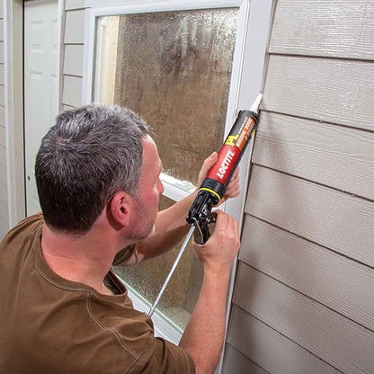 Loctite PL Window Door & Siding Polyurethane Sealant, White, 10 fl oz Cartridge, 12 Pack - size: 12 Pack
